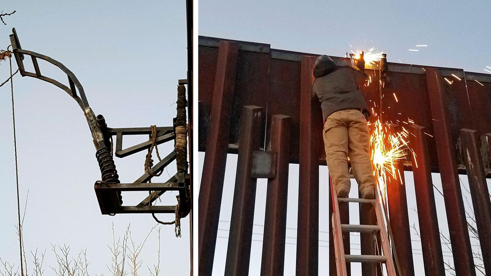 Catapult attached to border fence launched marijuana into Arizona